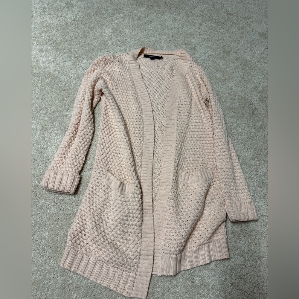 Open-Front Knit Cardigan